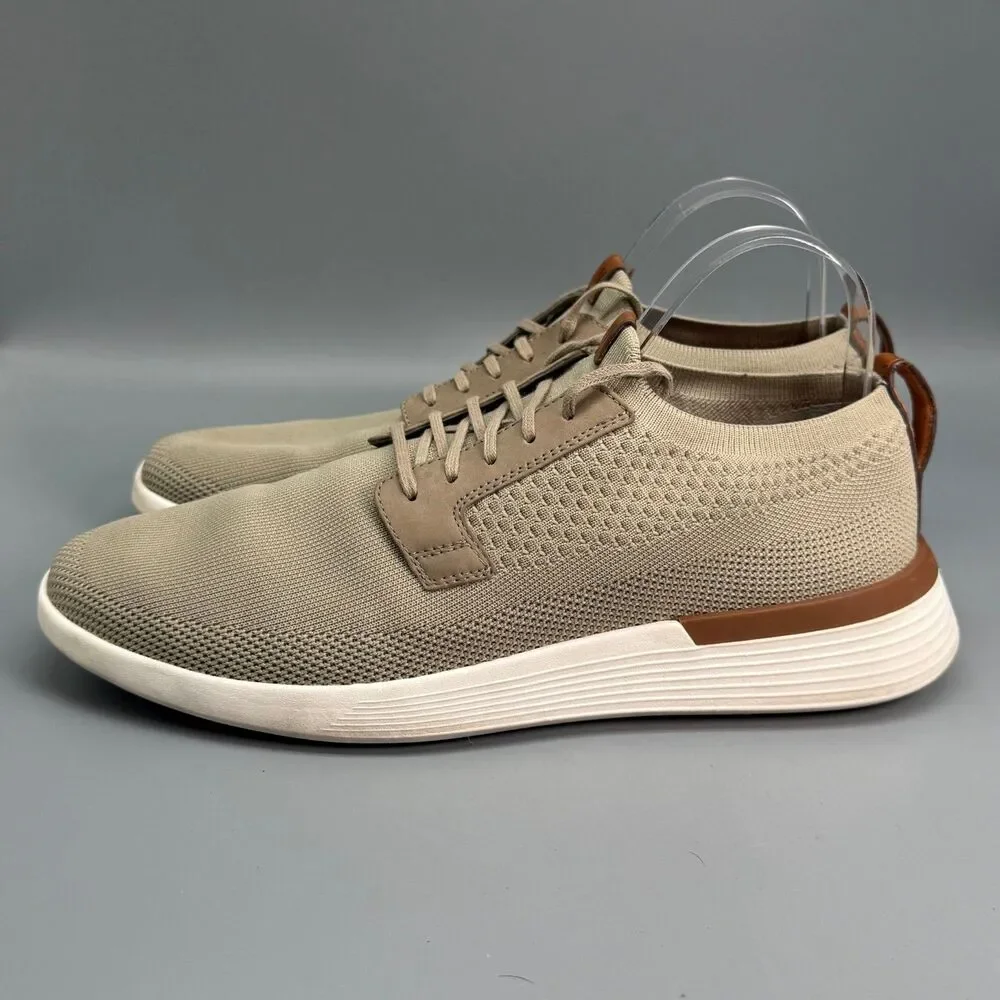 Wolf & Shepherd SwiftKnit Men's 11 Desert Tan Mesh Low Derby Sneakers Shoes